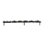 Bedside Nameplate Emblem - Satin Black - "Custom" - 1973-79 Ford Truck