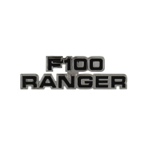 Cowl Side Emblem - Chrome - "F-100 RANGER" - 1977-79 Ford Truck