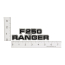 Cowl Side Emblem - "F-250 RANGER" - 1977-79 Ford Truck