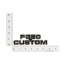 Cowl Side Emblem - "F-350 CUSTOM" - 1977-79 Ford Truck
