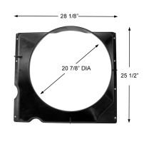 Fan Shroud - Radiator - 351M, 400ci. - 1977-79 Ford Truck, 1978-79 Ford Bronco
