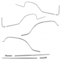 Lower Race Track Molding Set - 6ft Bed - 1977-79 Ford Truck