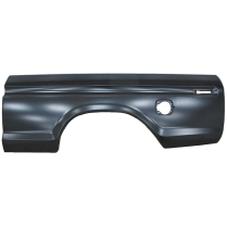 Outer Bedside - Short Bed - Styleside - LH - Single Square Fuel Door - 1977-79 Ford Truck