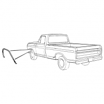 Wheel Opening Molding - LH - Front - 1973-79 Ford Truck, 1978-79 Ford Bronco
