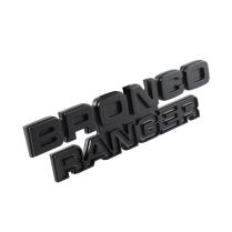 Cowl Side Emblem - Black -  "BRONCO RANGER" - 1978-79 Ford Bronco