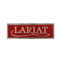 Cowl Side Emblem - "LARIAT" - 1978-79 Ford Truck, 1978 Ford Bronco
