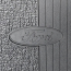 Front Floor Rubber Throw Mat - Black with Ford Oval - 1965-96 Ford Trucks