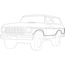 Lower Race Track Molding Kit - 1978-79 Ford Bronco