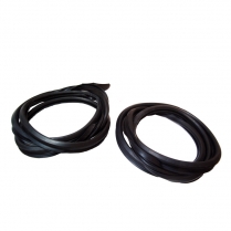 Quarter Window Seals - 1 Pair - with Groove for Molding - Stationary Glass - 1978-79 Ford Bronco
