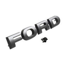Hood Letters - Satin Black - F-O-R-D - 1978-82 Ford Truck, 1978-82 Ford Bronco
