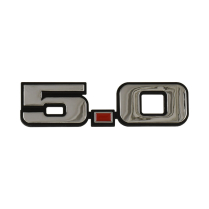 5.0 Fender Emblem - 1967-96 Ford Truck, 1966-96 Ford Bronco
