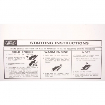 Sun Visor Sleeve - Starting Instructions - 1962-73 Ford Car