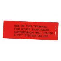 Tag - Voltage Regulator Warning - 1962-66 Ford Truck, 1962-70 Ford Car