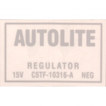 Decal - Voltage Regulator - 1965-66 Ford Truck, 1965-66 Ford Car