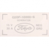 Decal - Generator - 1962-64 Ford Truck, 1962-64 Ford Car