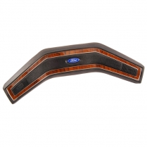 Horn Bar Switch and Pad - Black with Rosewood Grain - 1980-86 Ford Truck, 1980-86 Ford Bronco, 1981-86 Ford Econoline
