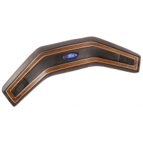 Horn Bar Switch and Pad - Black with Walnut Woodgrain - 1980-86 Ford Truck, 1980-86 Ford Bronco, 1981-86 Ford Econoline