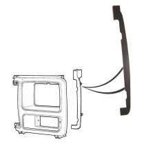 Headlamp Door Shield - 1980-86 Ford Truck, 1980-86 Ford Bronco