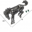 Emblem - Bronco Horse - Mounting Stud & Clip Type - Black Chrome - 1966-88 Ford Bronco, 2021-Up Ford Bronco