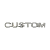 Front Fender Emblem - "CUSTOM" - 1980-81 Ford Truck