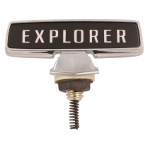 Hood Ornament - Black - "Explorer" - 1980-84 Ford Truck, 1980-84 Ford Bronco