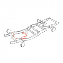 Brake Lines - Prebent - Front Axle - Front to Rear - 1980-81 Ford Truck