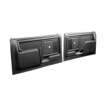 Door Panels - Black - 1980-86 Ford Truck, 1980-86 Ford Bronco