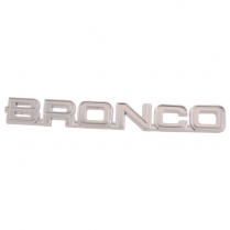 Fender Emblem - Chrome Plastic - "BRONCO" - 1982-86 Ford Bronco