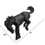 Emblem - Bronco Horse - Universal - Peel & Stick Application - Satin Black  - 1966-96 Ford Bronco