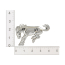 Emblem - Bronco Horse - Universal - Peel & Stick Application - Chrome - 1966-96 Ford Bronco, 2021-Up Ford Bronco