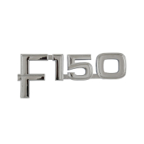 Front Fender Emblem - Chrome - "F-150" - 1982-86 Ford Truck