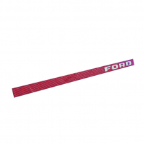 Tailgate Finish Panel Trim - Red w/ FORD Letters - 1985-86 Ford Truck