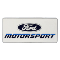 Vintage Late 80's Ford Motorsport Metal Dash Emblem - All