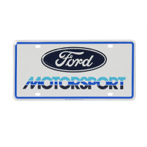 Vintage 80's Ford Motorsport License Plate - Tri- Color - All