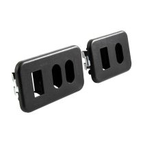 Power Window & Door Lock Switch Housings - Black - Pair - 1987-91 Ford Truck, 1987-91 Ford Bronco