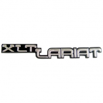 Instrument Panel Nameplate Emblem - "XLT Lariat" - 1987-91 Ford Truck