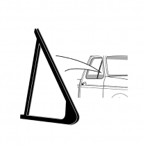 Vent Window Rubber Seals - RH - 1987-91 Ford Truck, 1987-91 Ford Bronco