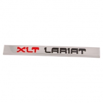 Fender Emblem - Chrome Plastic - "XLT LARIAT" - 1987-91 Ford Truck, 1987-91 Ford Bronco