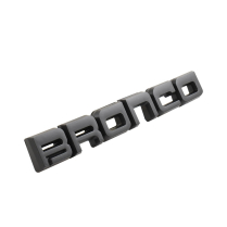 Front Fender Emblem - Black - "BRONCO" - 1987-91 Ford Bronco