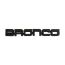 Front Fender Emblem - Black - "BRONCO" - 1987-91 Ford Bronco