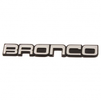 Instrument Panel Nameplate Emblem - "BRONCO" - 1987-91 Ford Bronco