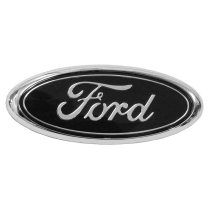 Grille or Tailgate Ford Emblem - 7 inch - Black - 1982-2011 Ford Truck, 1982-96 Ford Bronco, 1989-2011 Ford Ranger