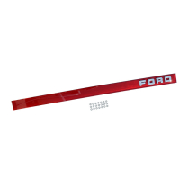 Tailgate Finish Panel Trim - Red w/ FORD Letters - Blemished - 1987-91 Ford Truck