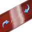 Tailgate Finish Panel Trim - Red w/ FORD Letters - Blemished - 1987-91 Ford Truck