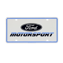 Vintage 90's Ford Motorsport License Plate - Light Blue - All