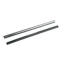 Front Door Moldings - Black/Chrome - Pair - 1992-96 Ford Truck, 1992-96 Ford Bronco