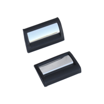 Cab Corner Moldings - Regular Cab - Black/Chrome - Pair - 1992-96 Ford Truck