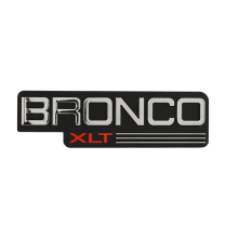 Front Fender Emblem - "Bronco XLT" - 1992-96 Ford Bronco