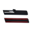 Front Fender Moldings - Black/Chrome - Pair - 1992-96 Ford Truck, 1992-96 Ford Bronco