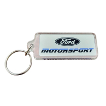 Vintage Late 80's Ford Motorsport Acrylic Key Chain - All